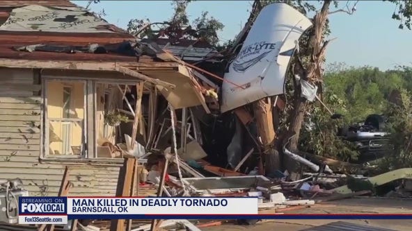 Man killed in Oklahoma tornado