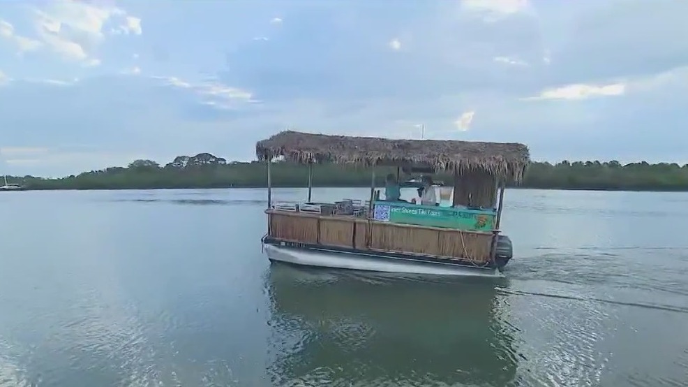 Explore Florida waters on this new tiki bar boat excursion