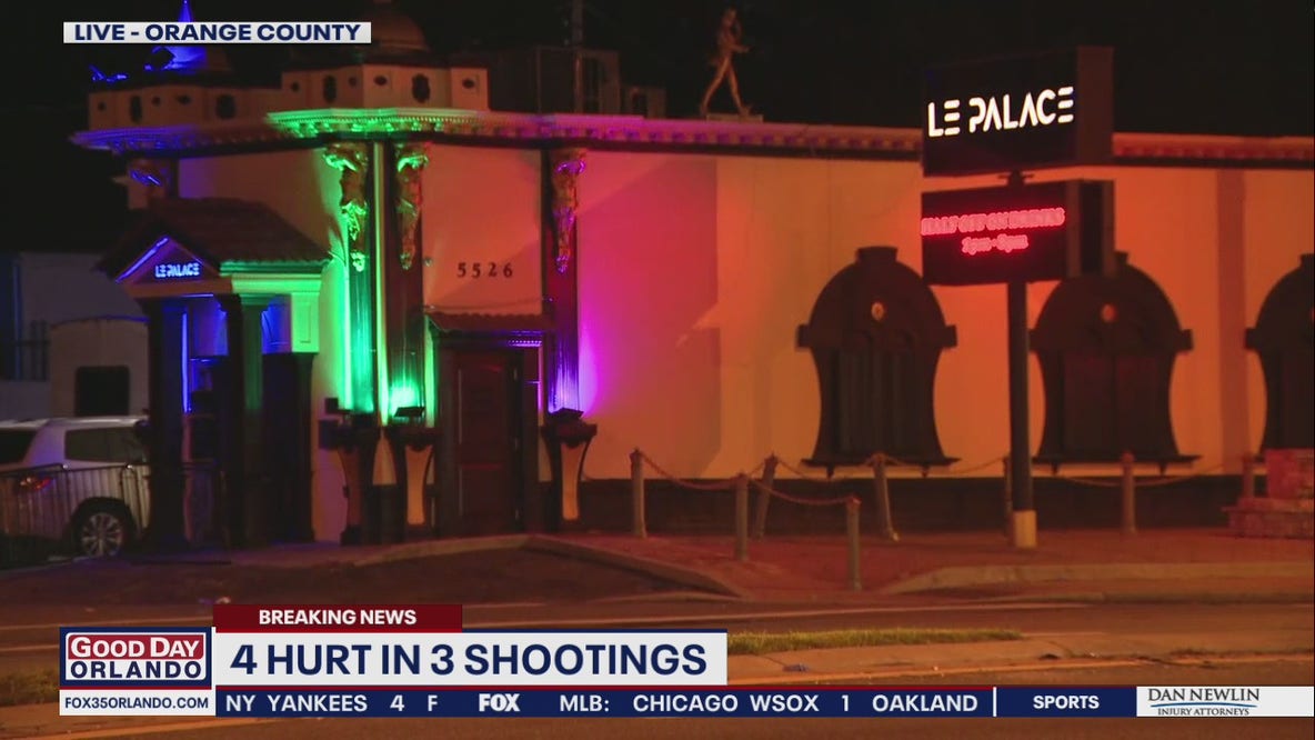 Security guard, 3 others shot near Orlando nightclub, deputies say