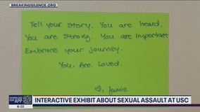 Interactive exhibit about sexual assault at USC