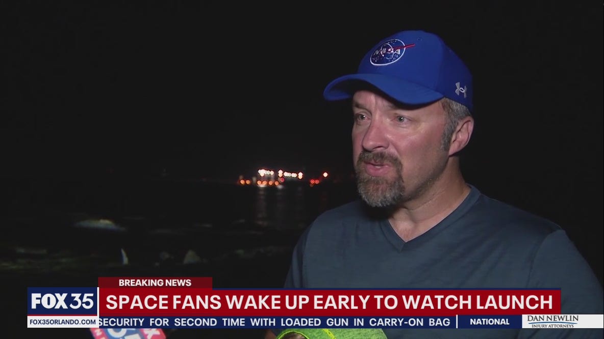 Fans gather on Space Coast to watch Crew-4 launch