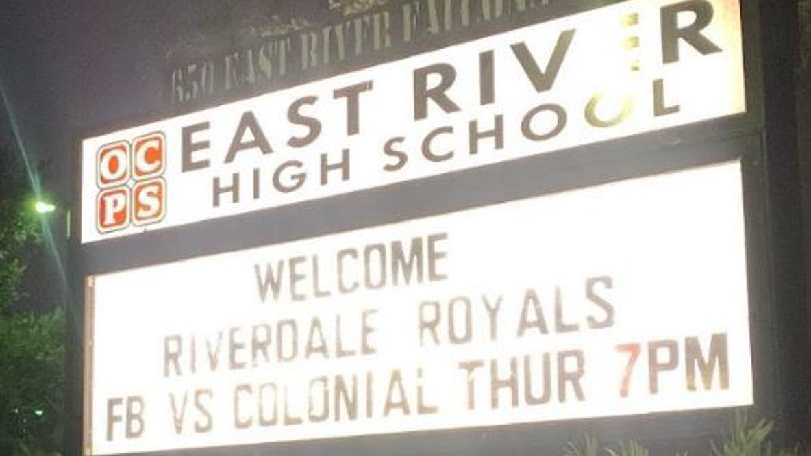 Riverdale Elementary students head to class at high school after school flooded by Hurricane Ian