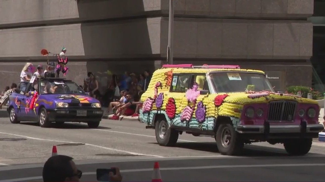 Annual Art Car Parade in downtown Houston