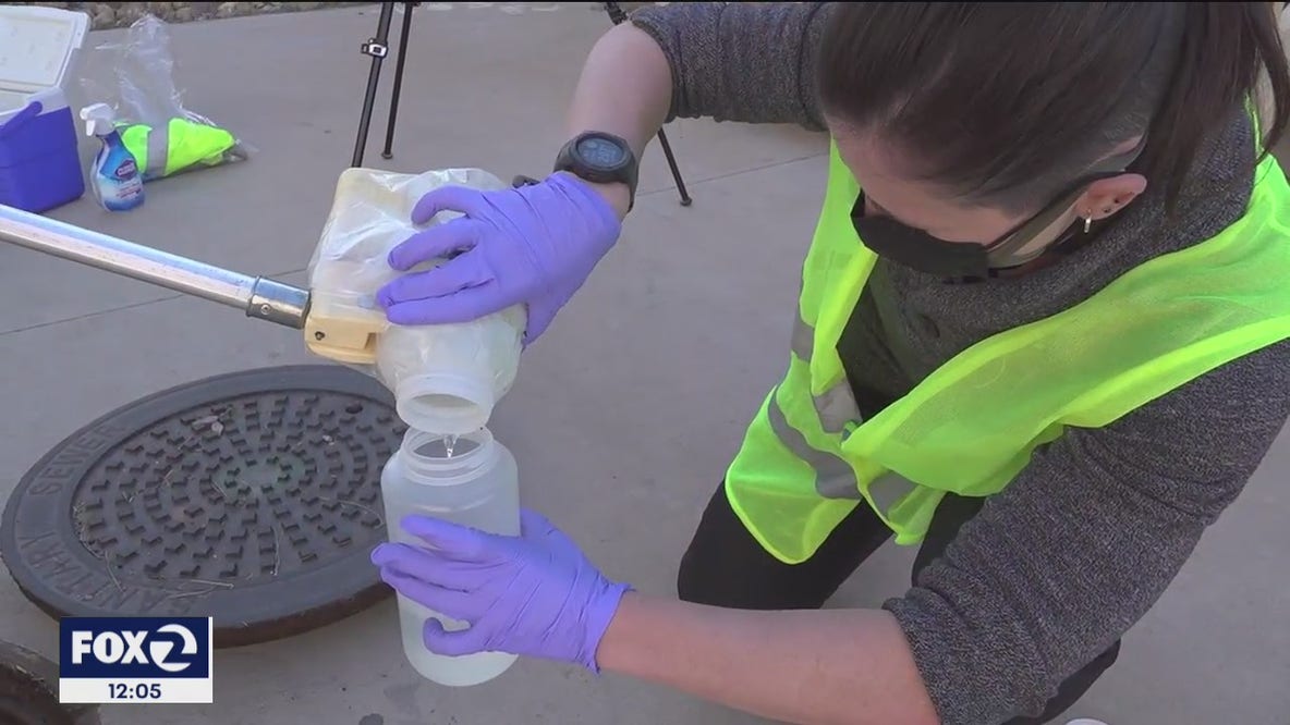 Data from waste water shows COVID infections on the decline.