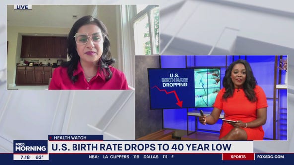 U.S Birthrate drops to 40-year low
