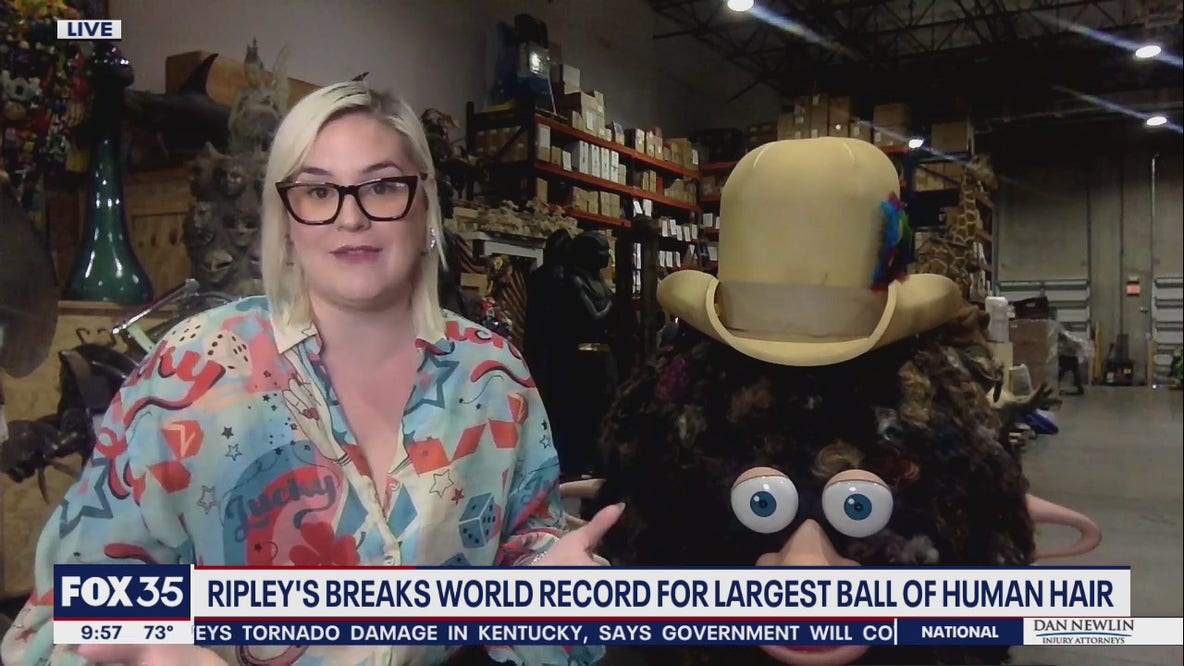 Ripley's breaks world record for largest ball of human hair