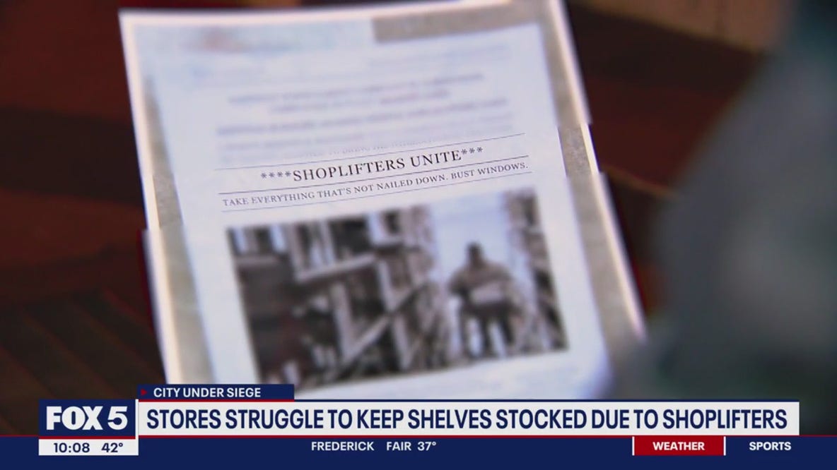 Flyer posted on vacant DC store calls for shoplifters to 'unite'