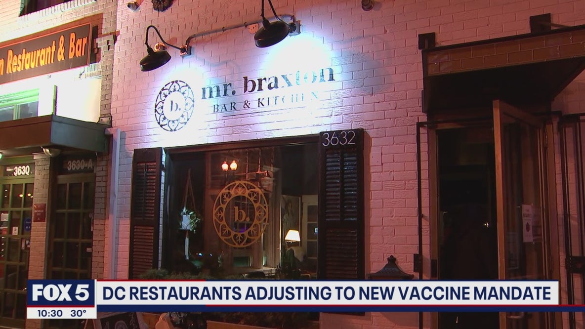 DC restaurants adjusting to new vaccine mandate