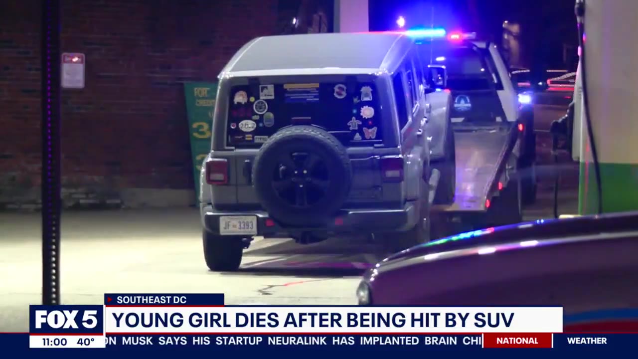 Young girl struck, killed by Jeep at DC gas station
