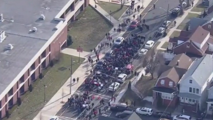 Perth Amboy HS students hold walkout over stabbing of 11-year-old