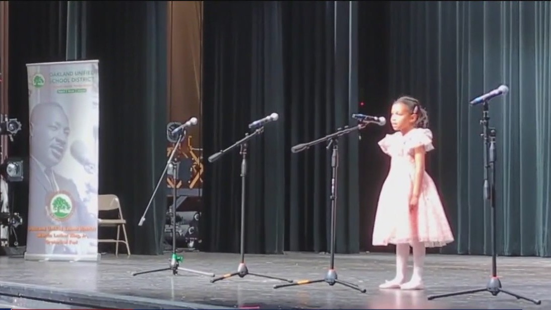 Oakland 1st grader goes to Washington, D.C. for her oratorical skills