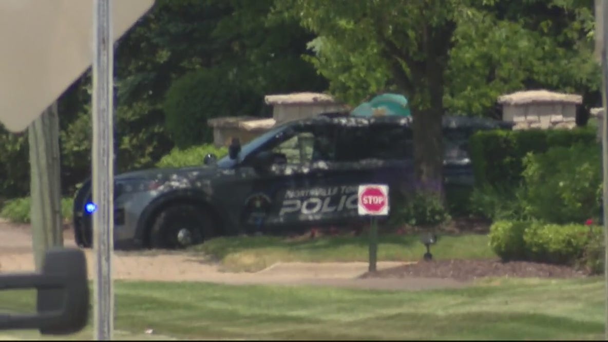 Police patrol outside funeral after viewing shooting