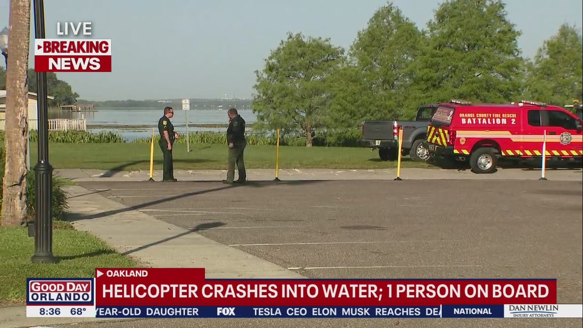 Helicopter crashes in Lake Apopka, officials say