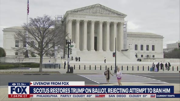 Supreme Court restores Trump on ballot