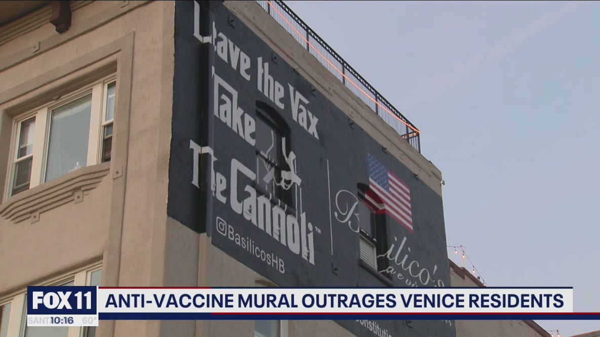 New anti-vaccine mural in Venice causes controversy