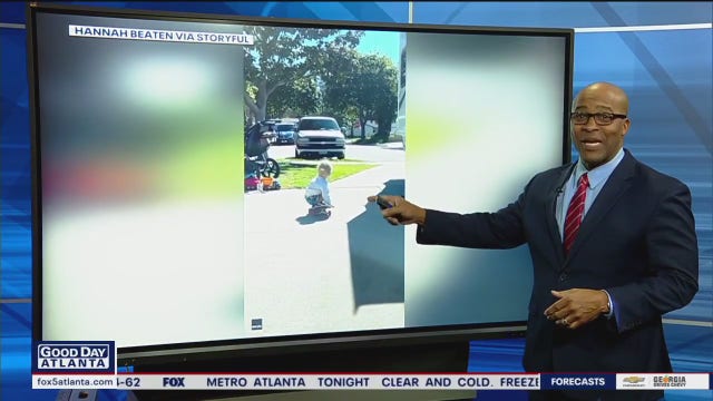 Watch this toddler show off his mad skateboard skills