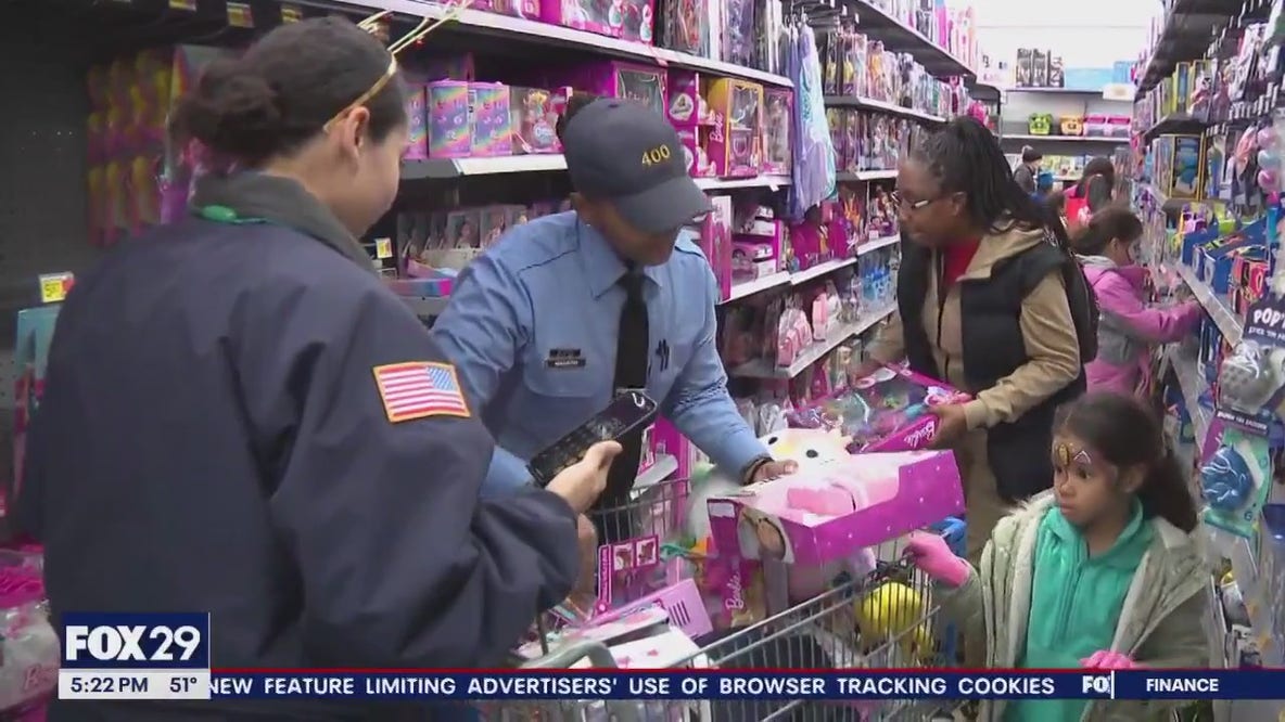 Shop with a Cop event sees Philly police take kids holiday shopping