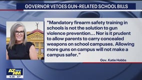 Arizona Gov. Hobbs vetoes gun-related school bills