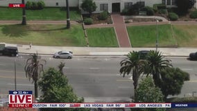 LA Police Chase: Man arrested after foot pursuit
