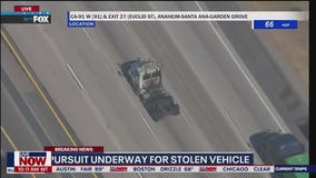 Stolen big rig chase near LA
