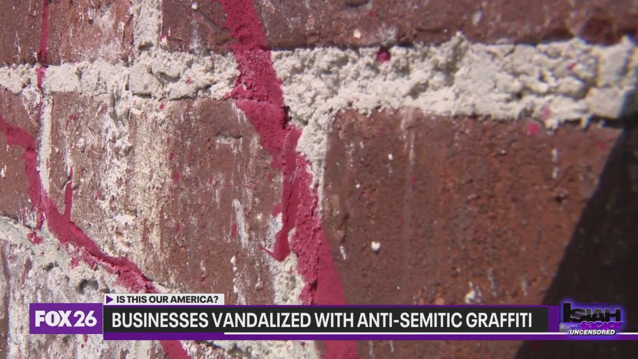 Houston business owner speaks out about anti-Semitic graffiti defacing local businesses
