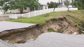 Rain washes out roads in Brevard County