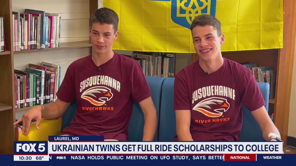 Ukrainian twins get full ride scholarships to college