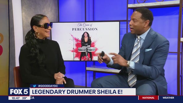 Legendary drummer Sheila E visits FOX 5