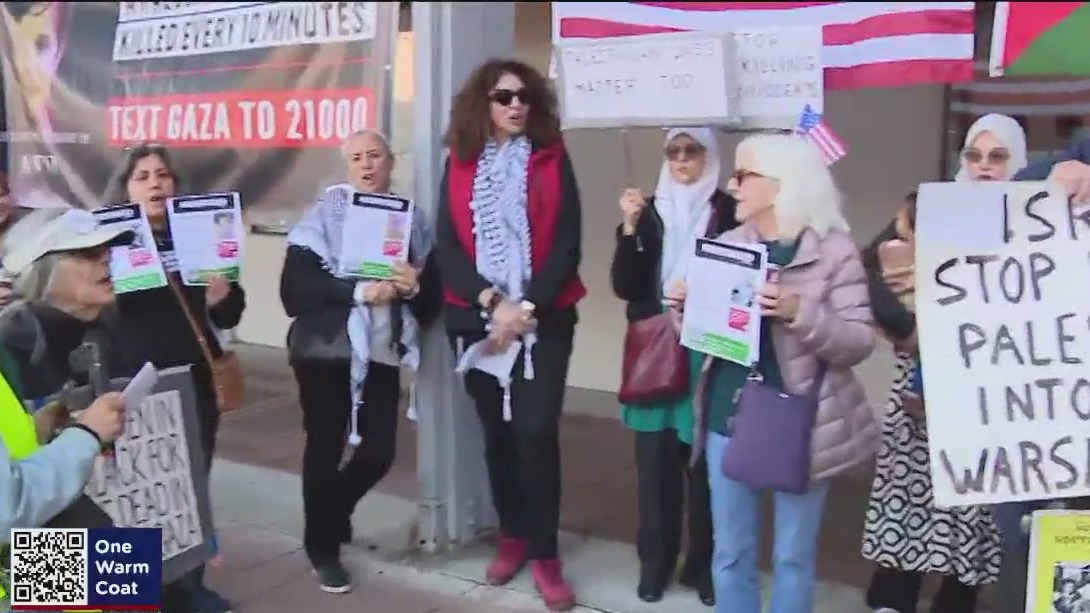 Demonstrators pressure congressional reps over continued aid to Israel