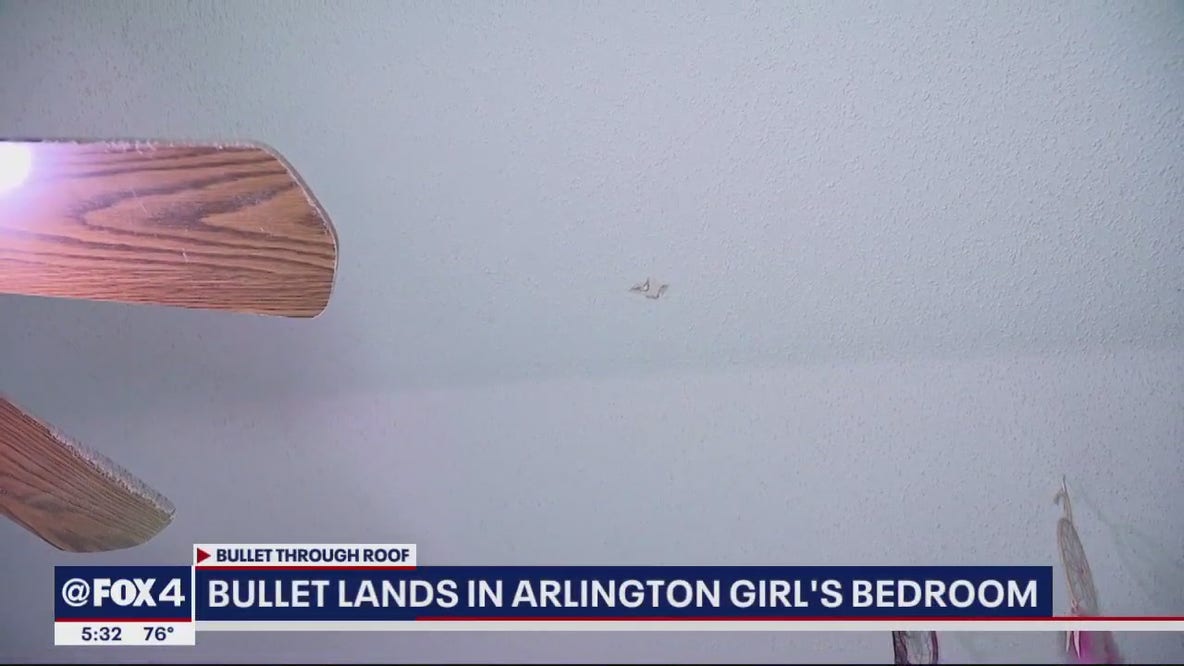 Bullet lands in Arlington girl's bedroom