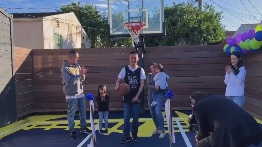 15-year-old Daly City boy gifted basketball court