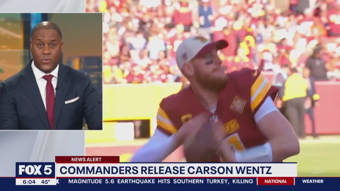 Commanders release Carson Wentz