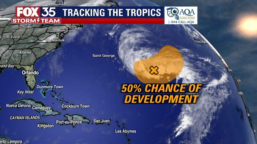 Tropical disturbance in the Atlantic could have impact on Florida beaches