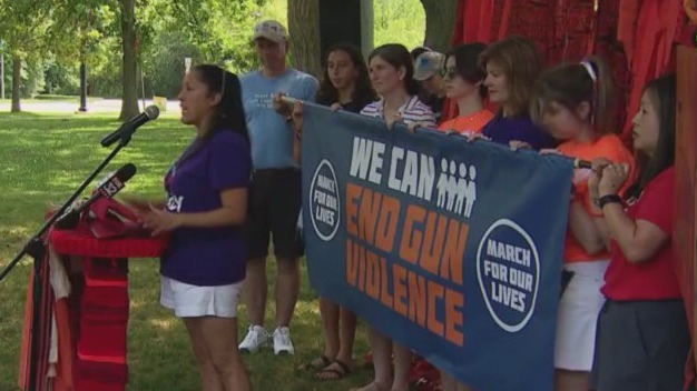 March to end gun violence takes place in Highland Park