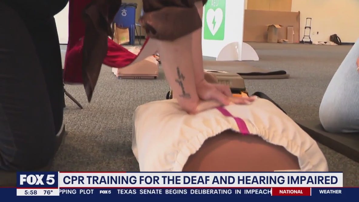 CPR training for the deaf and hearing impaired