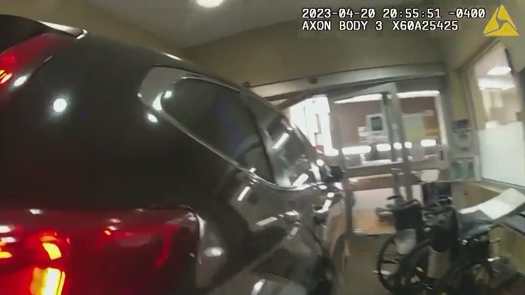 Woman drove into ER doors of hospital: police