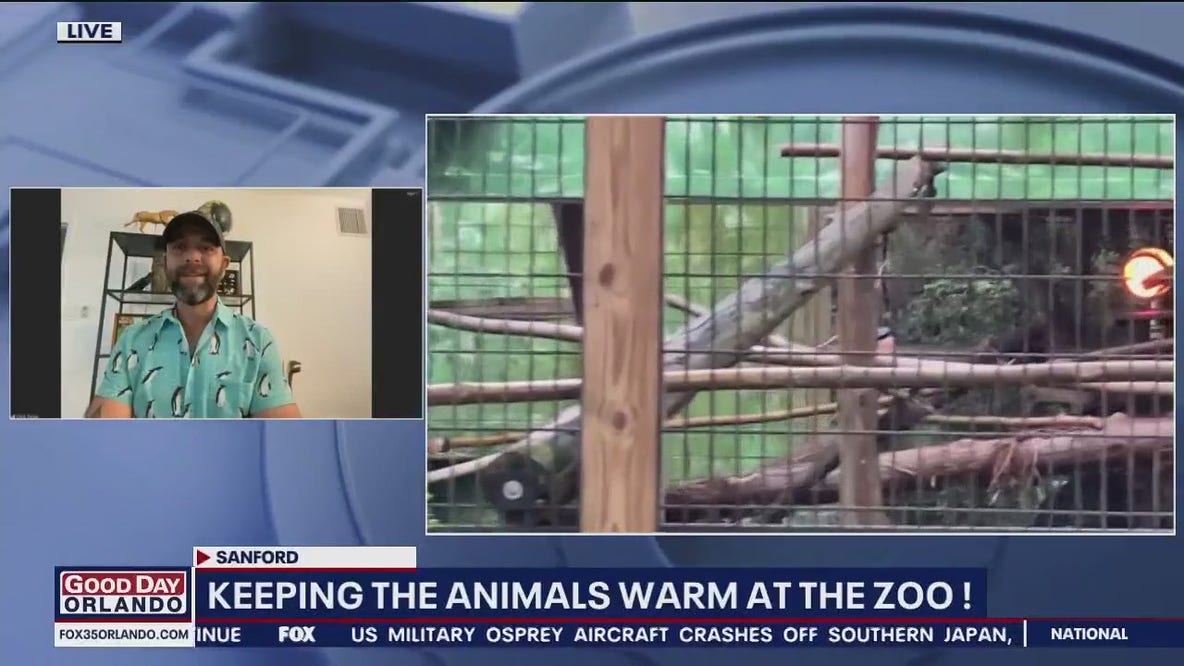 Keeping zoo animals warm during cold weather