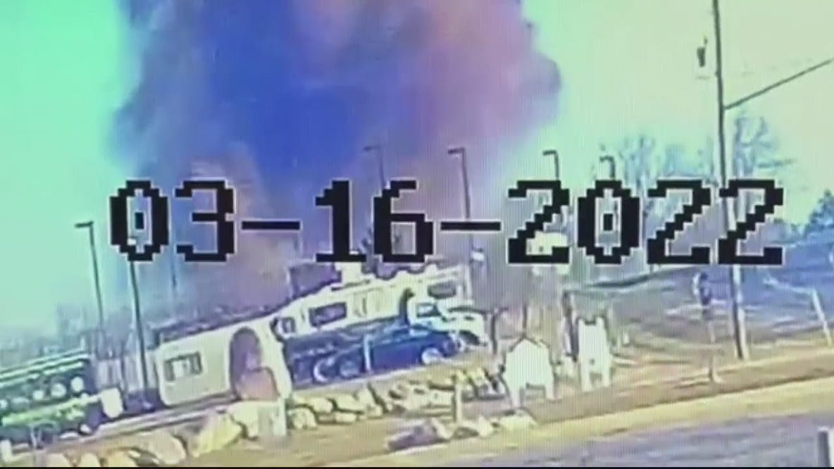Gas line explosion closes road road in Livingston County; cause under investigation