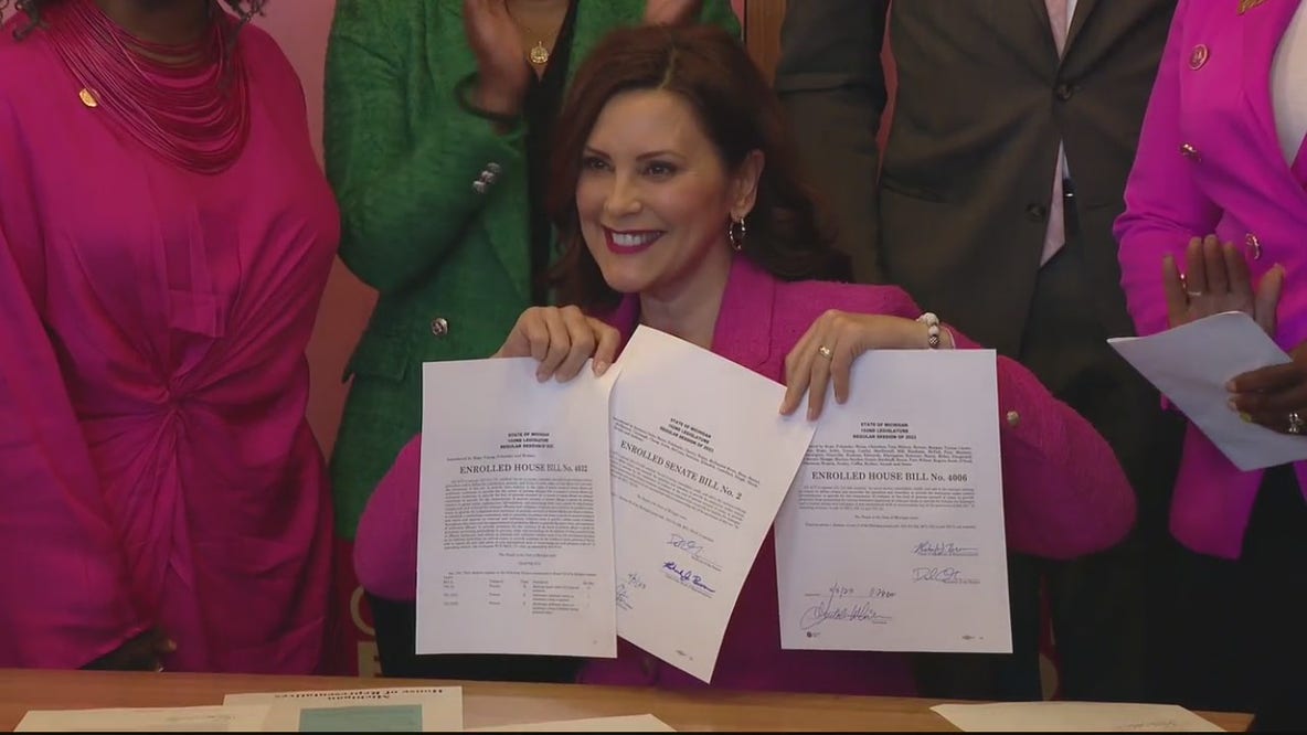 Whitmer talks law repeals, tax cuts, other changes in first 100 days of 2nd term