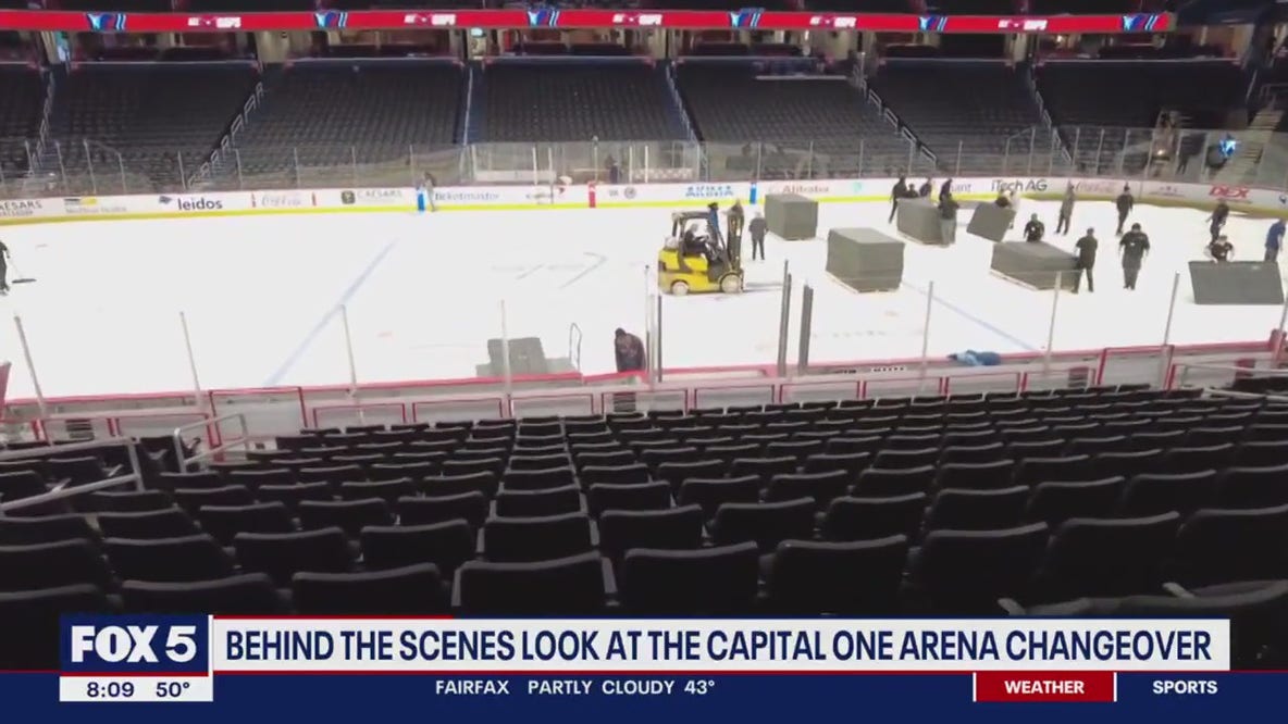 A behind-the-scenes look at the Capital One Arena changeover