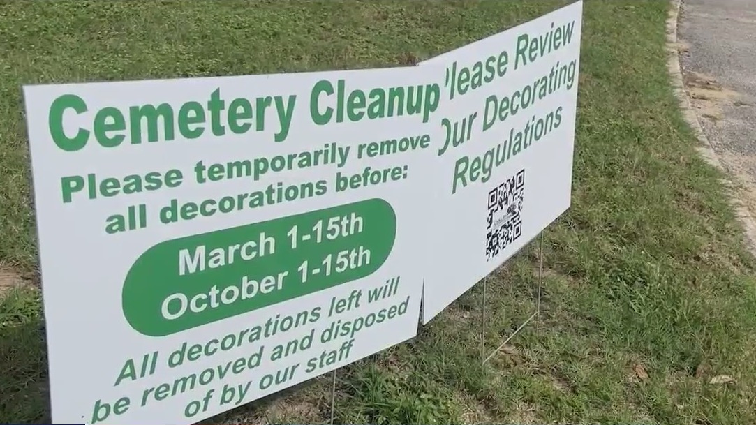 Titusville cemetery removes decorations