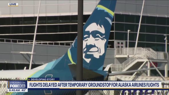 Alaska Airlines flights delayed after temporary groundstop