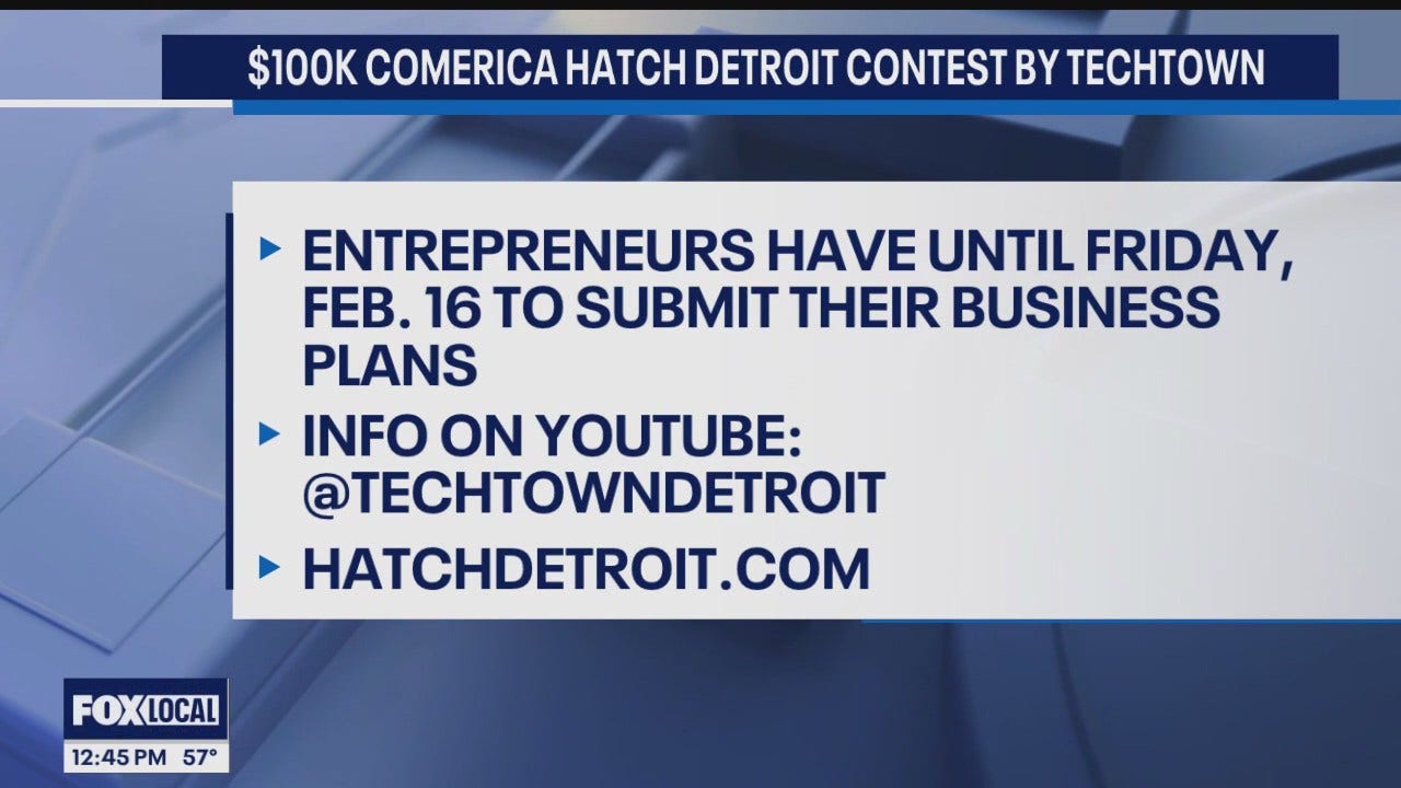 $100,000 Comerica Hatch Detroit Contest by TechTown returns to find