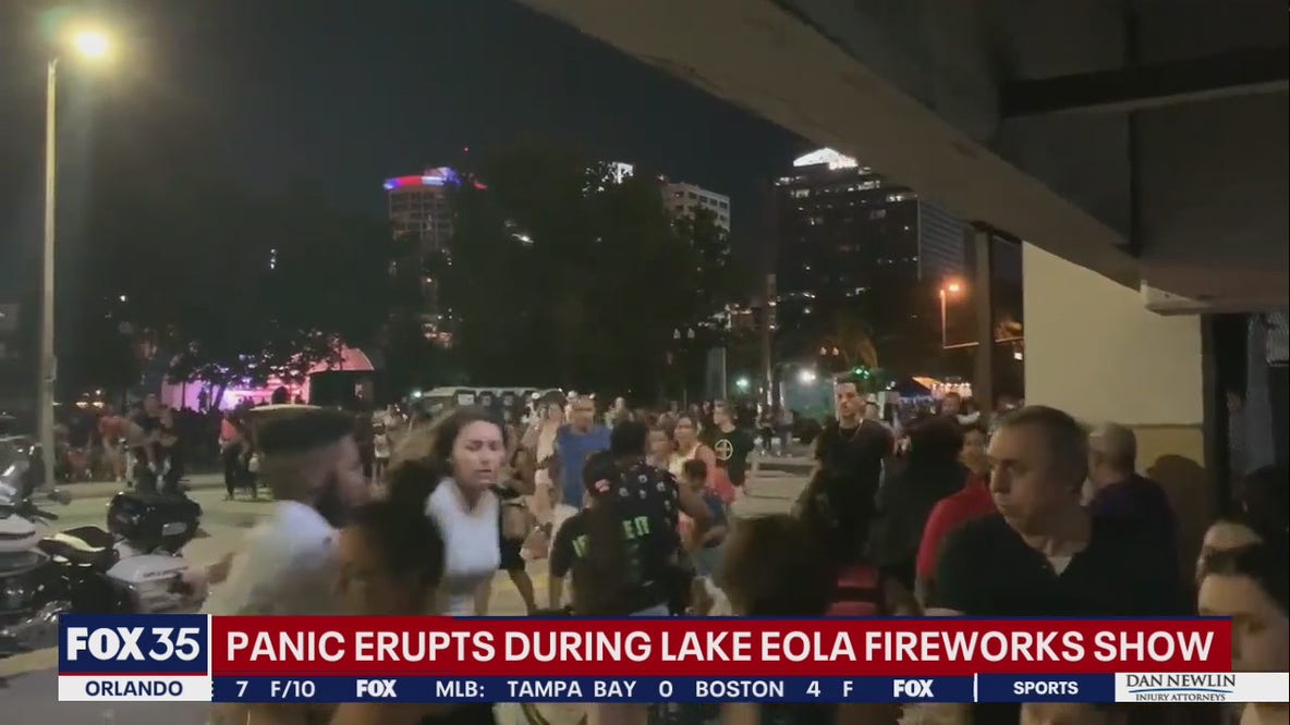 Panic erupts during fireworks show at Orlando's Lake Eola Park
