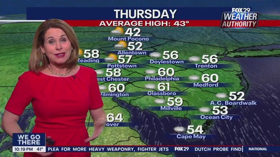 Weather Authority: 10 p.m. Wednesday forecast
