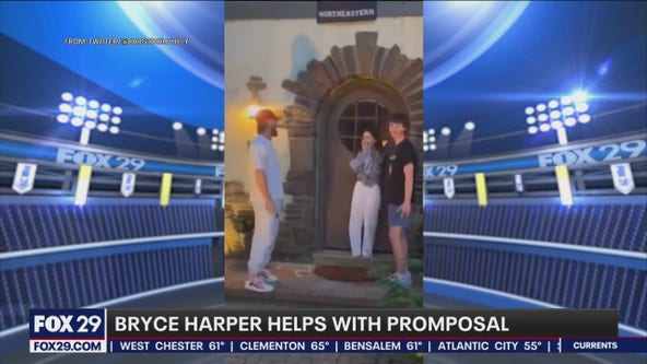 Bryce Harper helps New Jersey high schooler with promposal