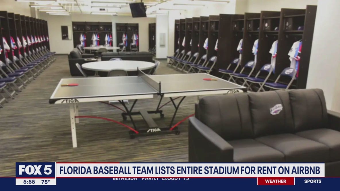 Baseball team lists stadium on Airbnb