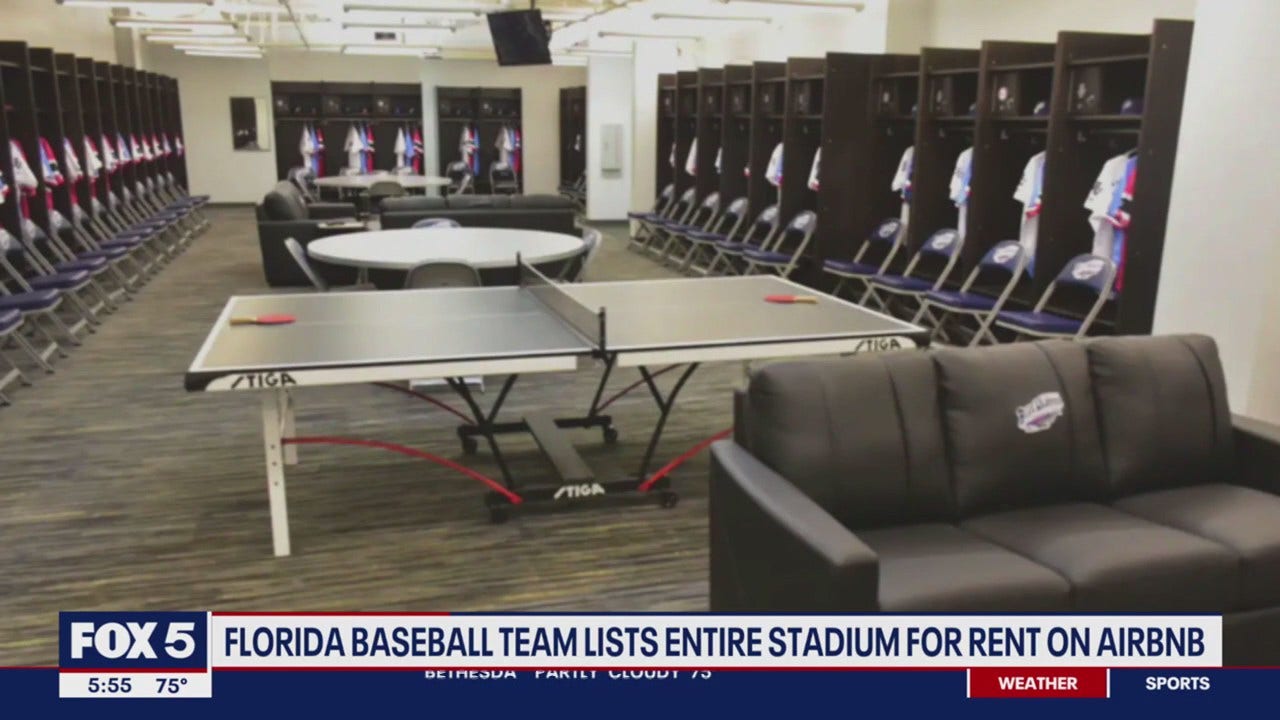 Florida baseball team lists entire stadium on Airbnb