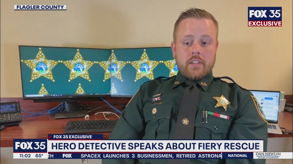 Hero detective speaks about fiery rescue on I-95