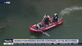 Search for missing boater continues after kayak recovered